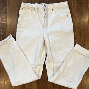 Madewell Perfect Vintage White Jeans